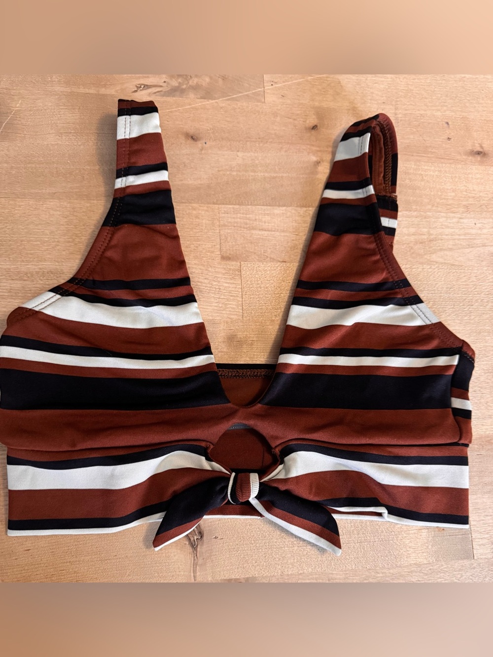 Robin Piccone Ava striped bikini top